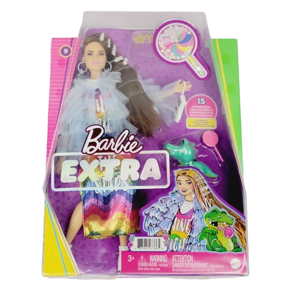 Barbie Extra Doll #9 with Pet Crocodile - 2020 Mattel